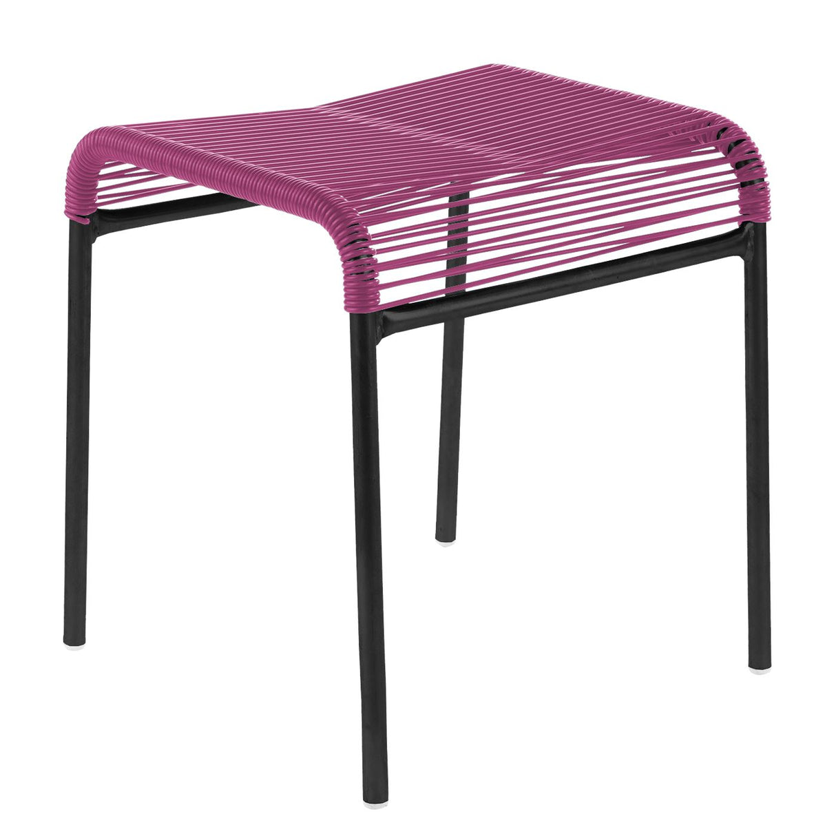 Schaffner Säntis tabouret Spaghetti Noir 91 Rose 41