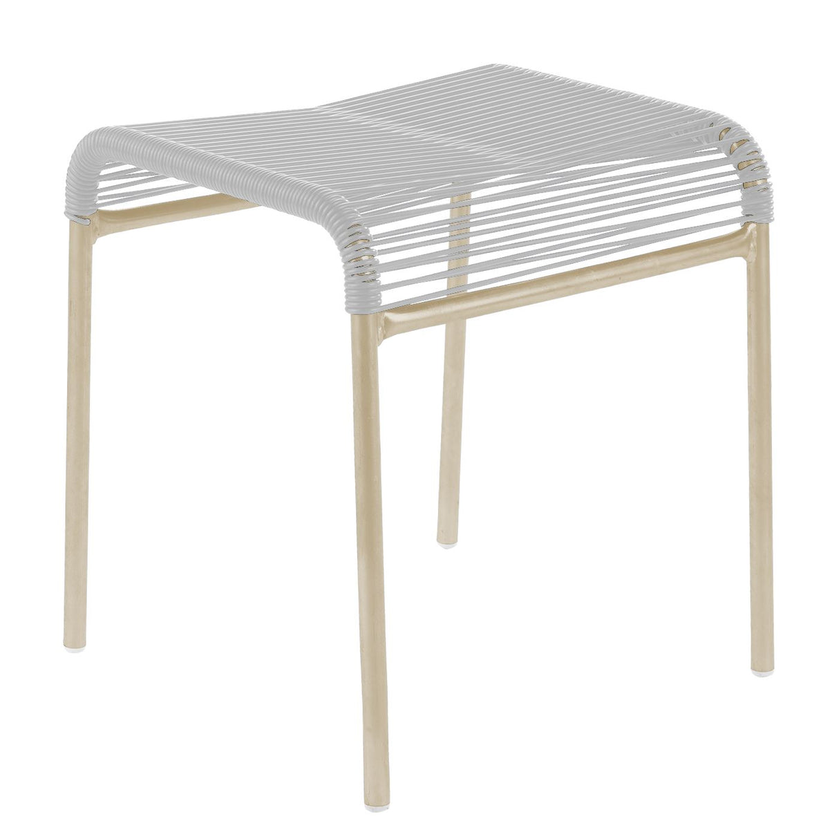 Schaffner Säntis tabouret Spaghetti Sable Pastel 15 Blanc 90