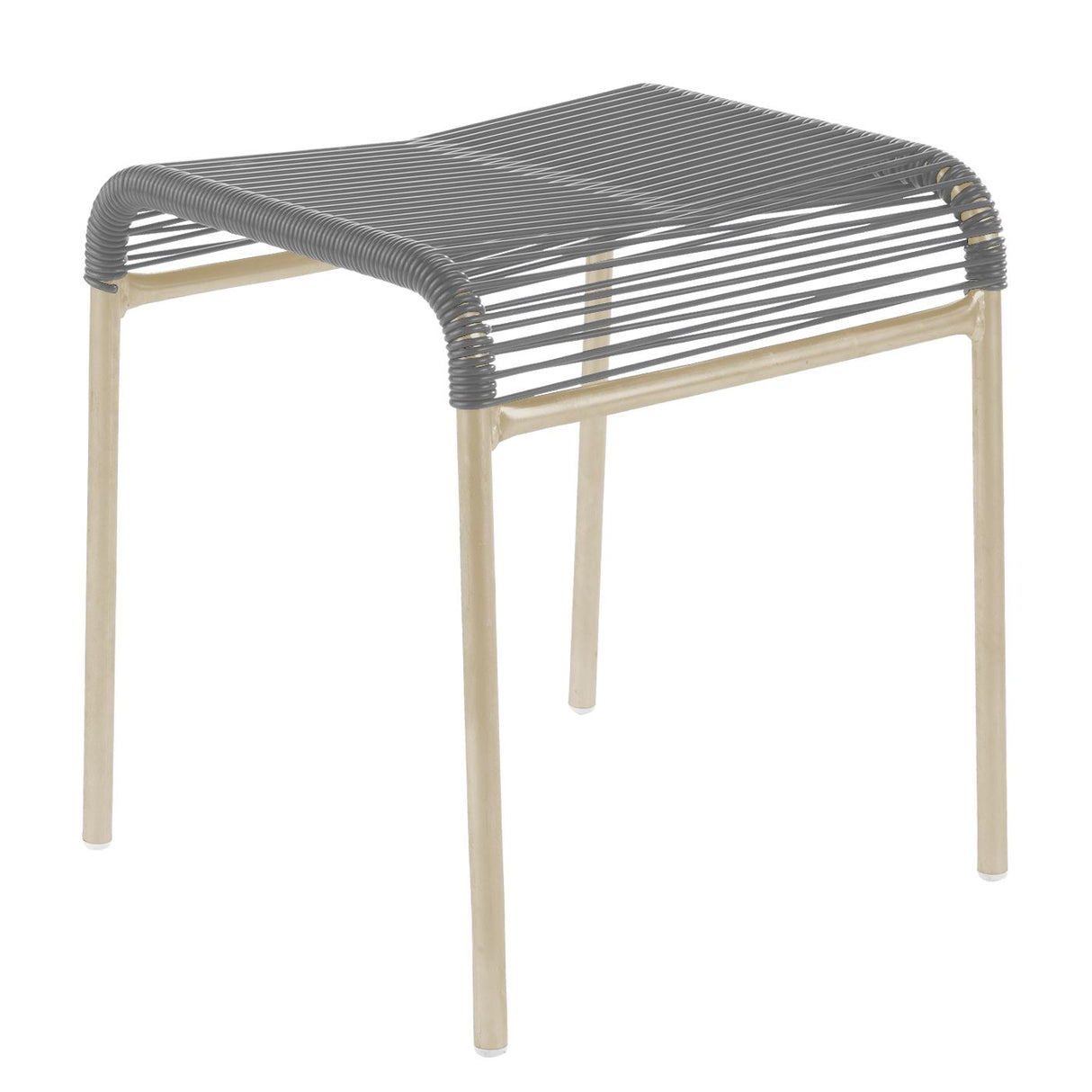 Schaffner Säntis tabouret Spaghetti Sable Pastel 15 Gris Argent 78