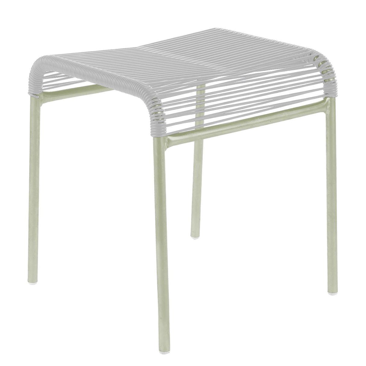 Schaffner Säntis tabouret Spaghetti Vert Pastel 64 Blanc 90