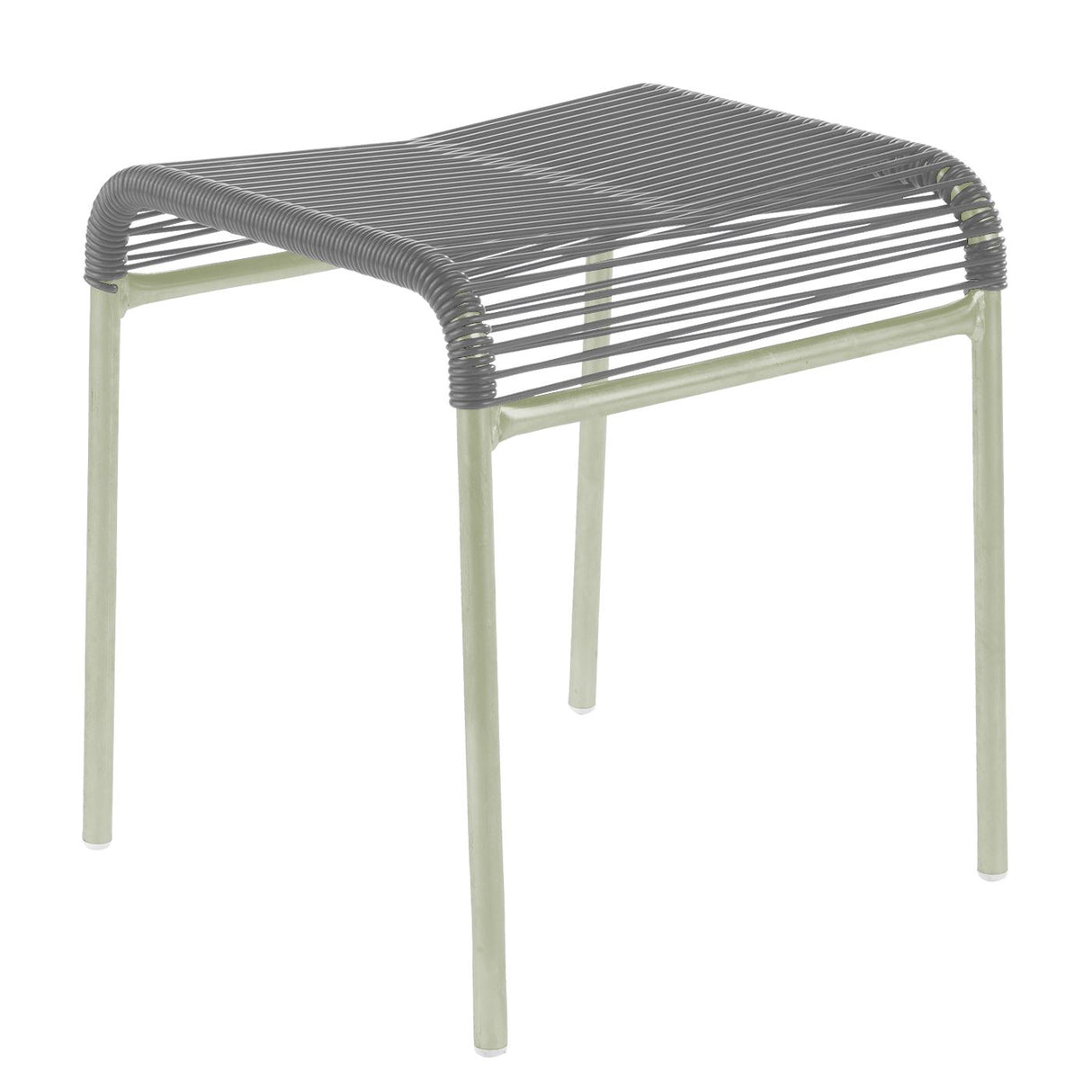 Schaffner Säntis tabouret Spaghetti Vert Pastel 64 Gris Argent 78