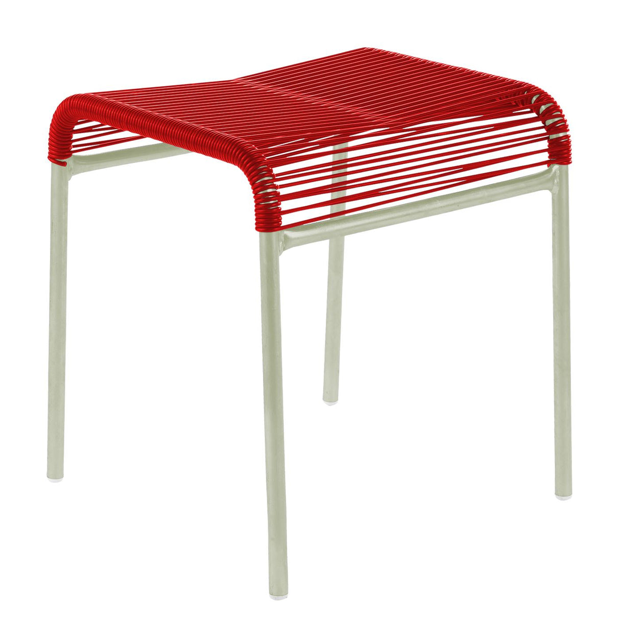 Schaffner Säntis tabouret Spaghetti Vert Pastel 64 Rouge 30