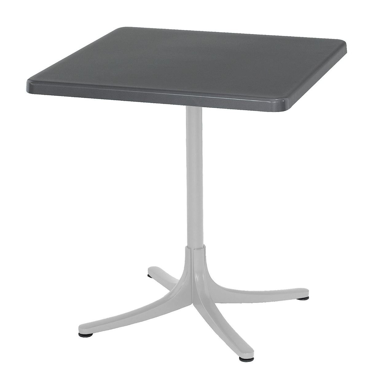 Schaffner Schaffhausen Table repas rabattable 70x70cm Blanc 90 Graphite 73
