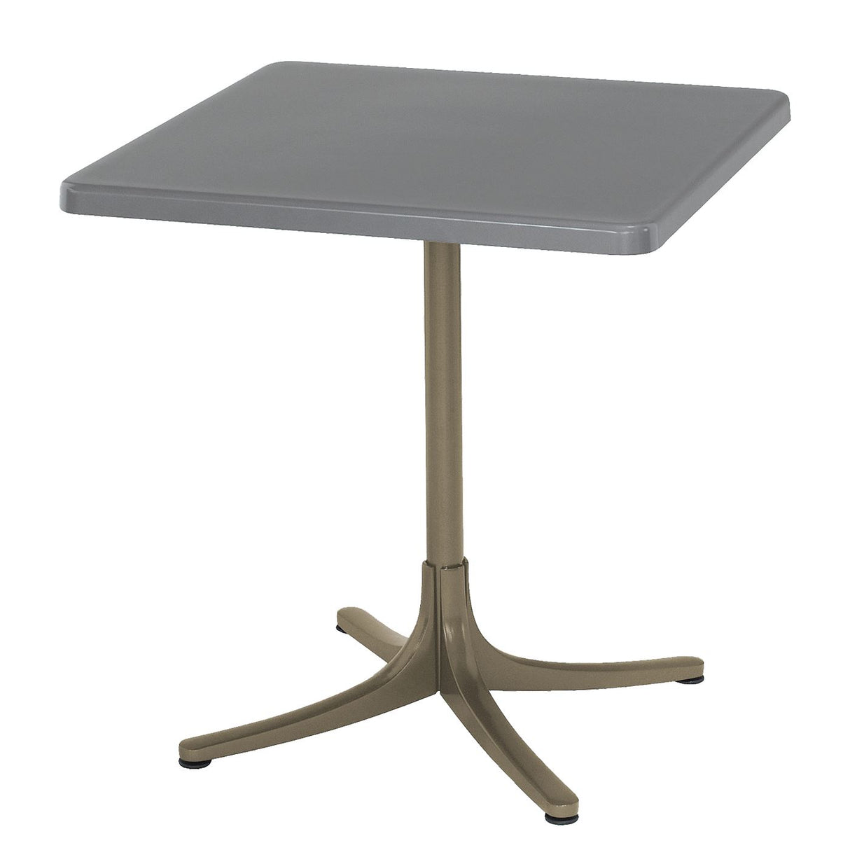 Schaffner Schaffhausen Table repas rabattable 70x70cm Champagne 85 Gris Argent 78