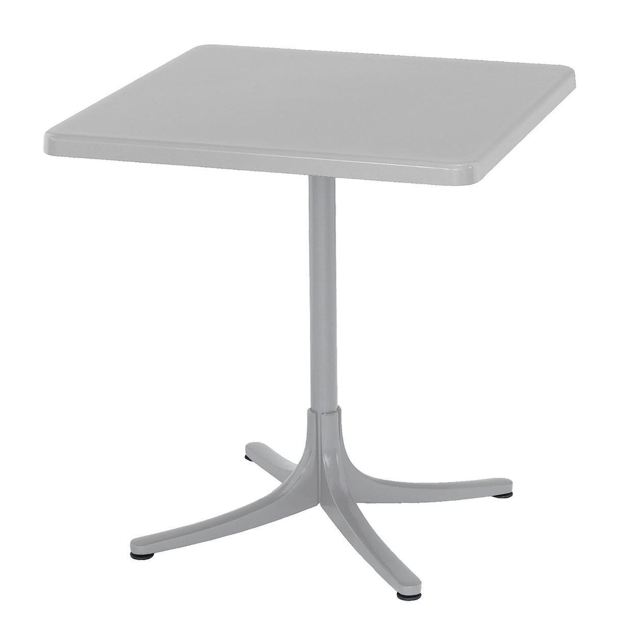 Schaffner Schaffhausen Table repas rabattable 70x70cm Gris Argent 78 Blanc 90