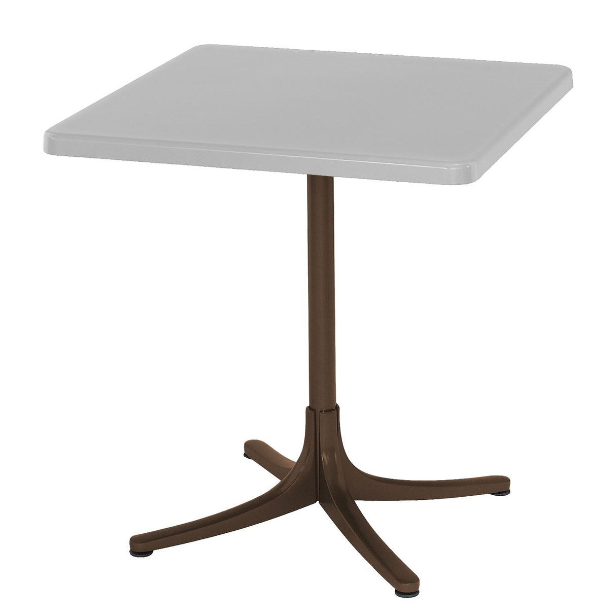 Schaffner Schaffhausen Table repas rabattable 70x70cm Moka 88 Blanc 90