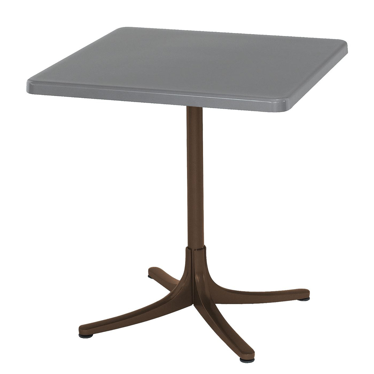 Schaffner Schaffhausen Table repas rabattable 70x70cm Moka 88 Gris Argent 78