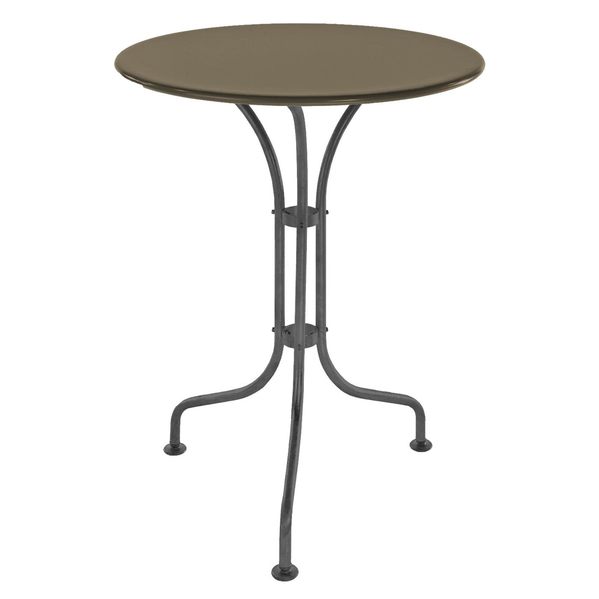 Schaffner St. Moritz Table repas rabattable Ø60cm Anthracite 77 Champagne 85