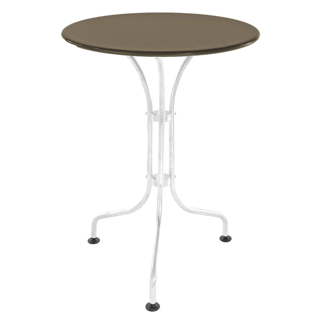Schaffner St. Moritz Table repas rabattable Ø60cm Blanc 90 Champagne 85