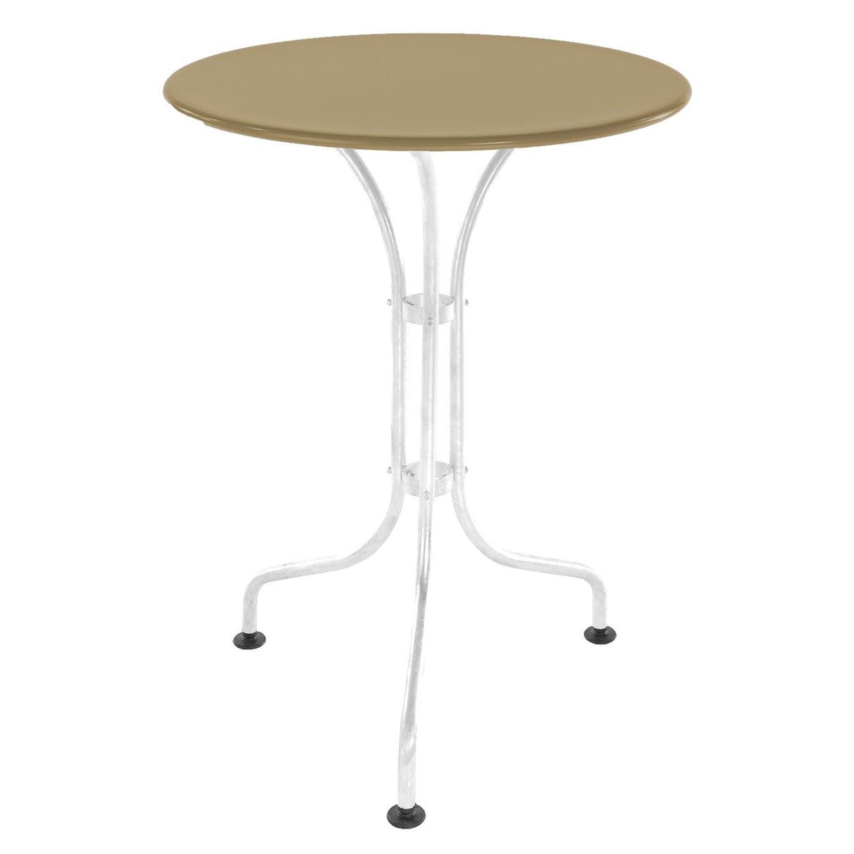 Schaffner St. Moritz Table repas rabattable Ø60cm Blanc 90 Marron Pastel 83
