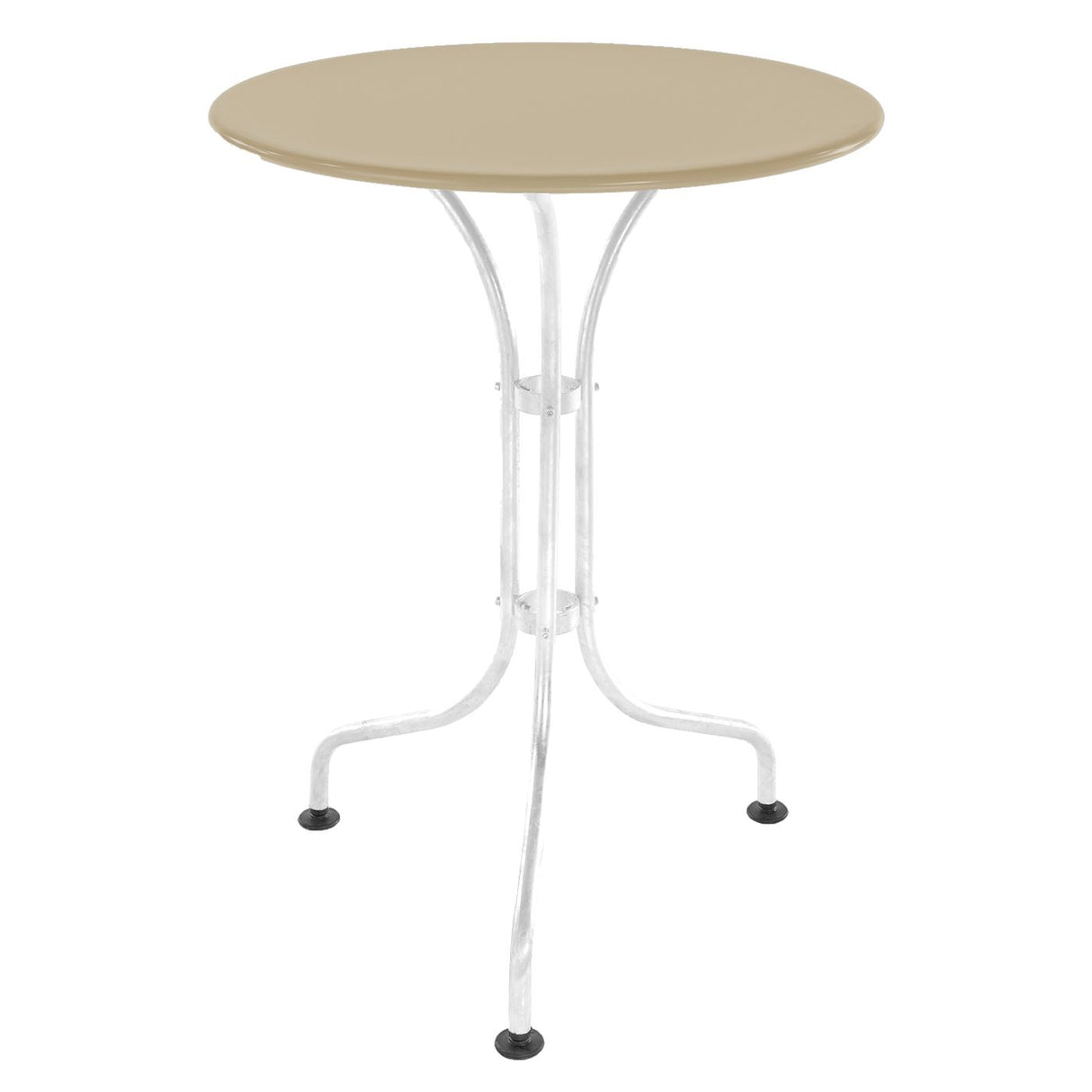 Schaffner St. Moritz Table repas rabattable Ø60cm Blanc 90 Sable Pastel 15