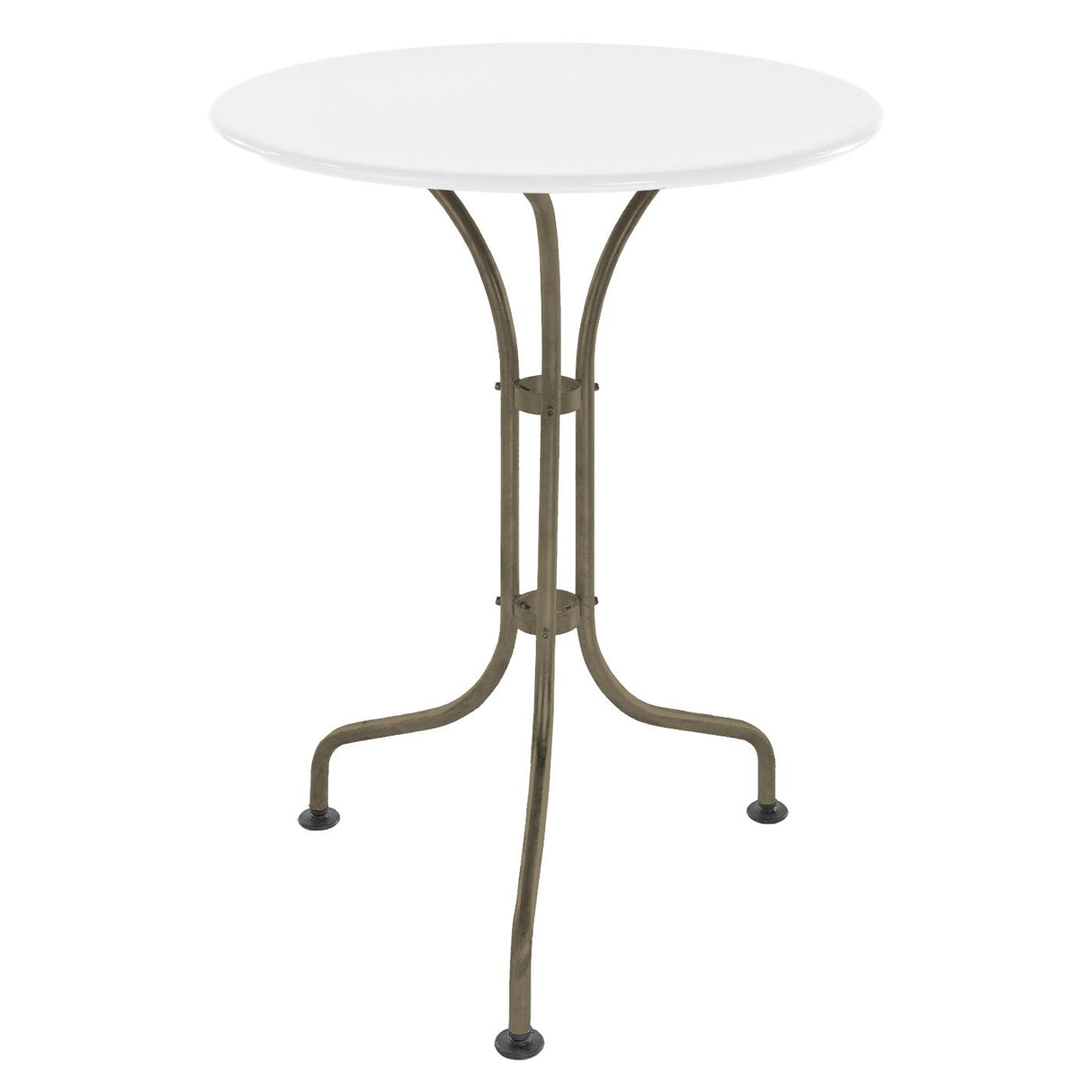 Schaffner St. Moritz Table repas rabattable Ø60cm Champagne 85 Blanc 90
