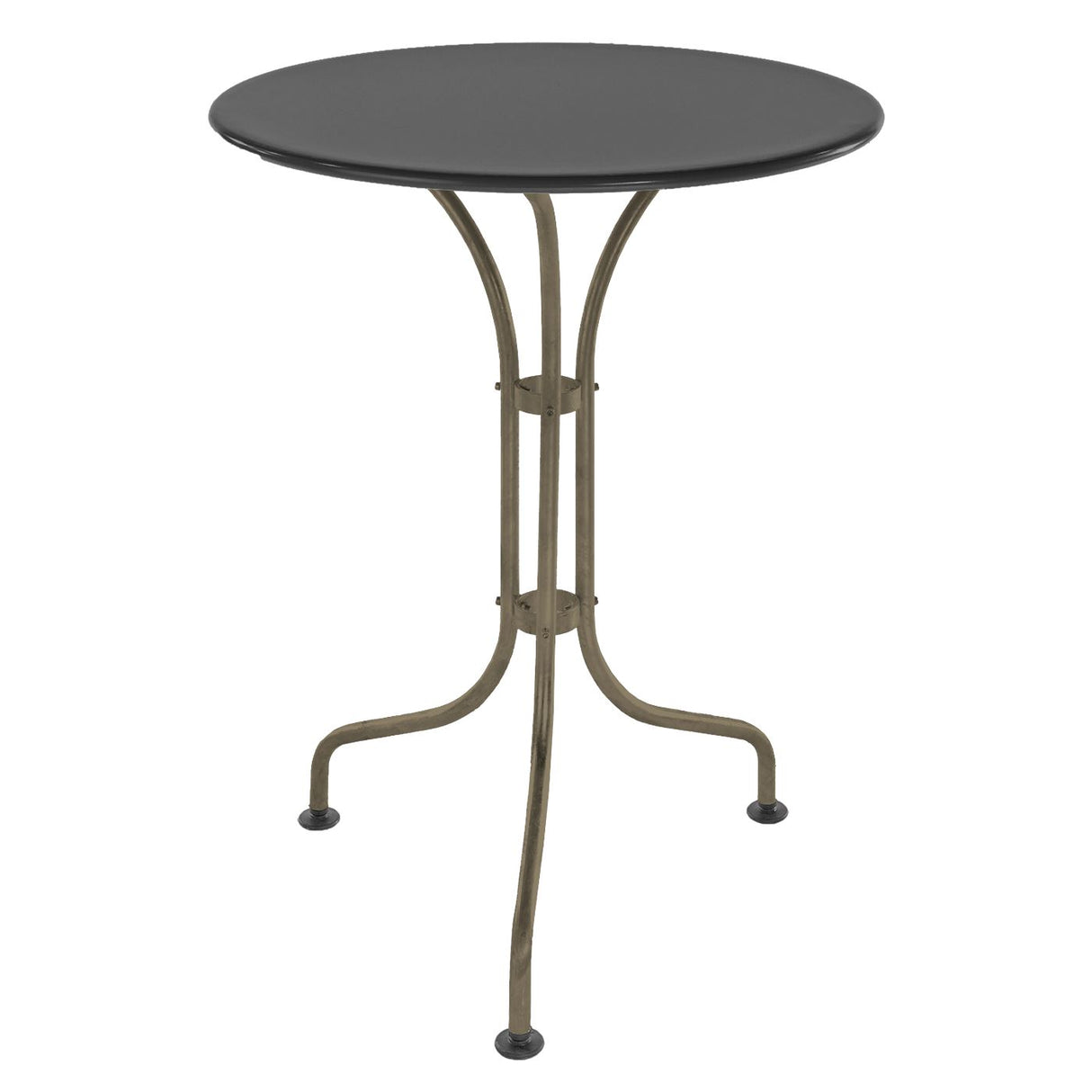 Schaffner St. Moritz Table repas rabattable Ø60cm Champagne 85 Graphite 73