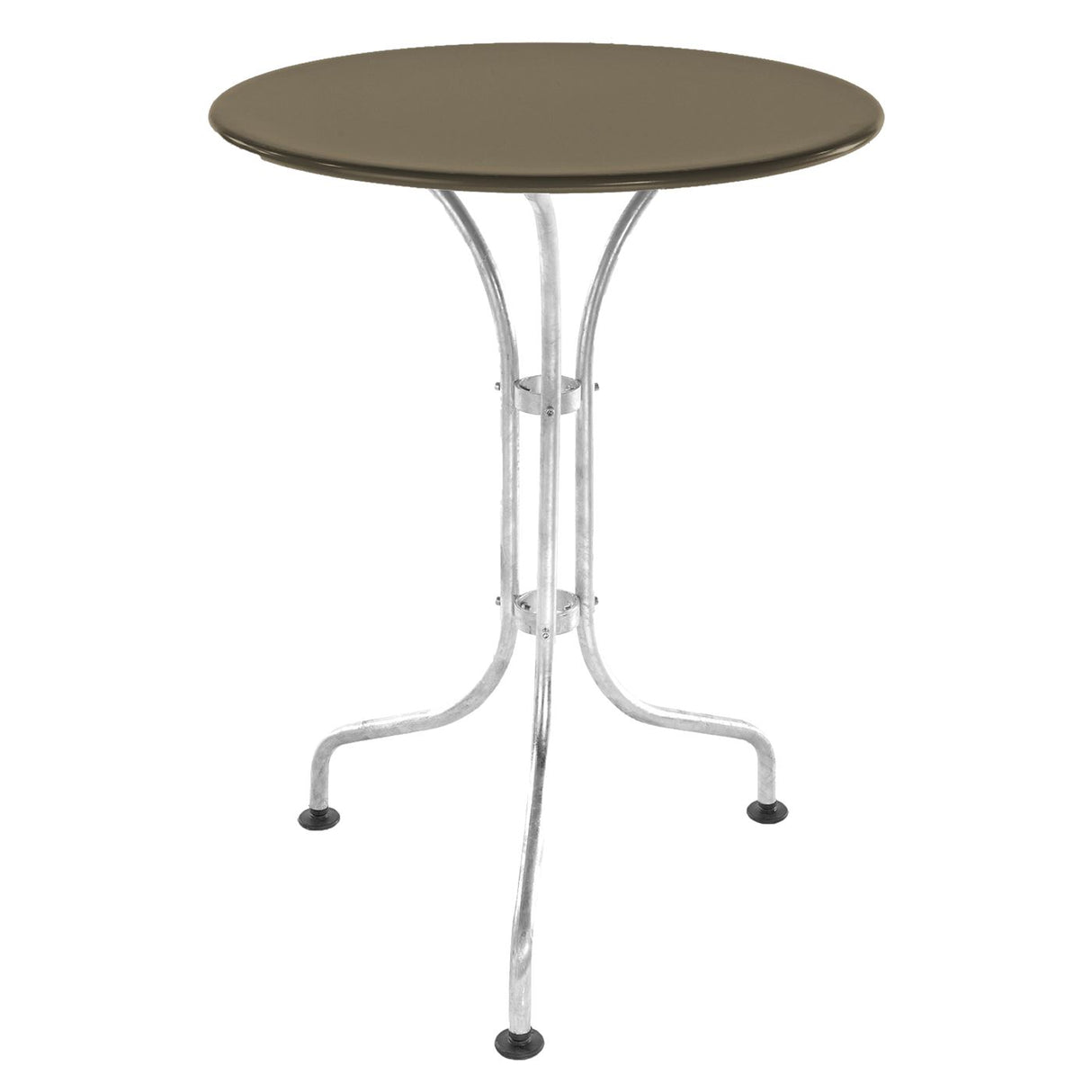 Schaffner St. Moritz Table repas rabattable Ø60cm Galvanisé à chaud 02 Champagne 85