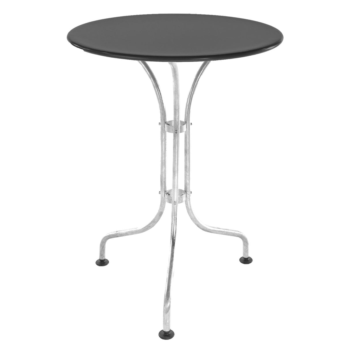 Schaffner St. Moritz Table repas rabattable Ø60cm Galvanisé à chaud 02 Graphite 73