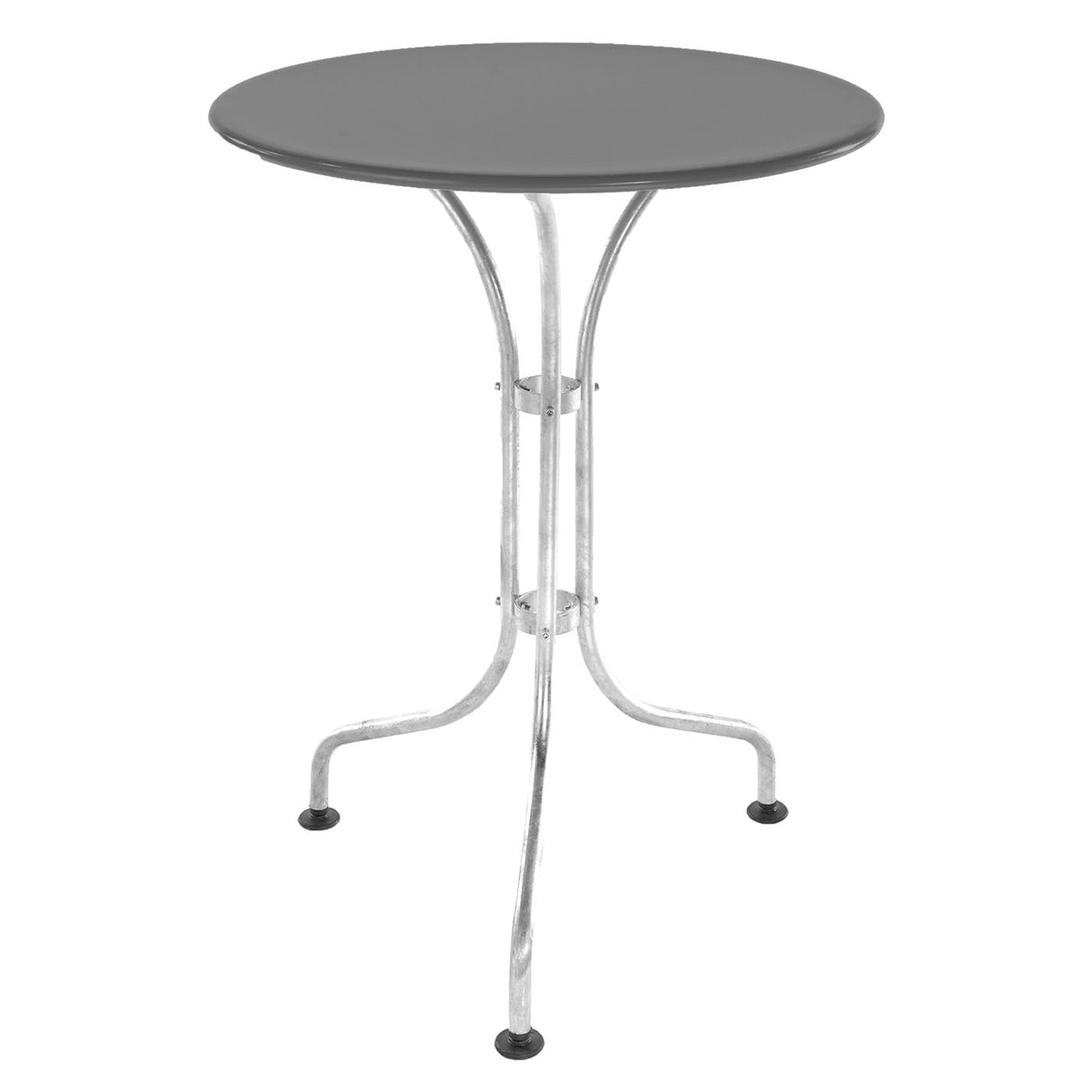 Schaffner St. Moritz Table repas rabattable Ø60cm Galvanisé à chaud 02 Gris Argent 78