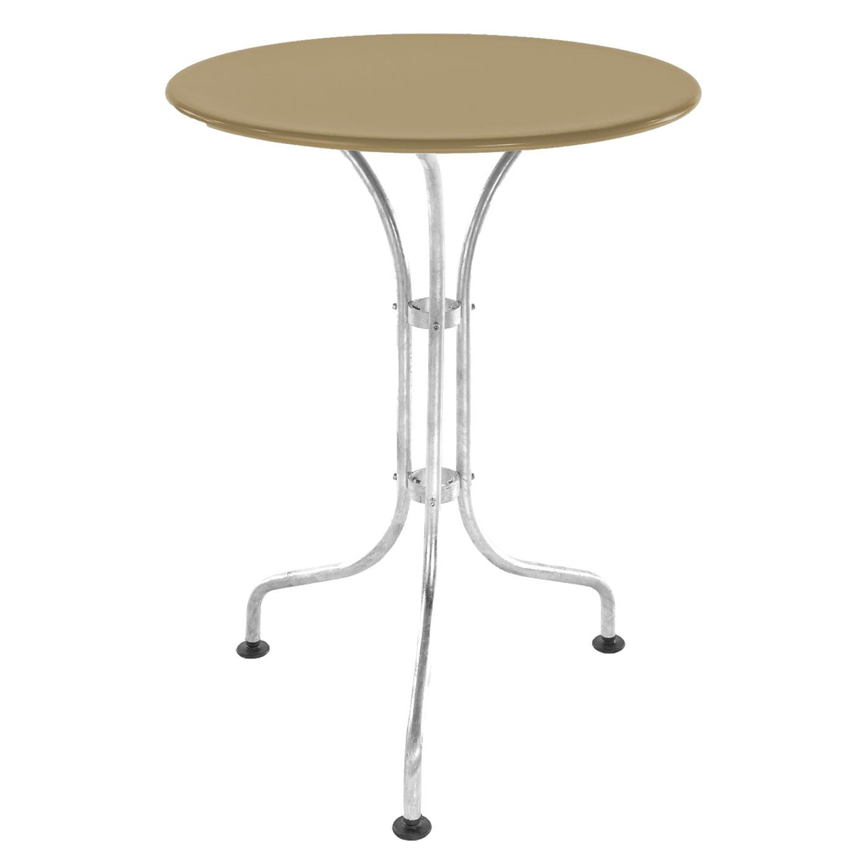 Schaffner St. Moritz Table repas rabattable Ø60cm Galvanisé à chaud 02 Marron Pastel 83