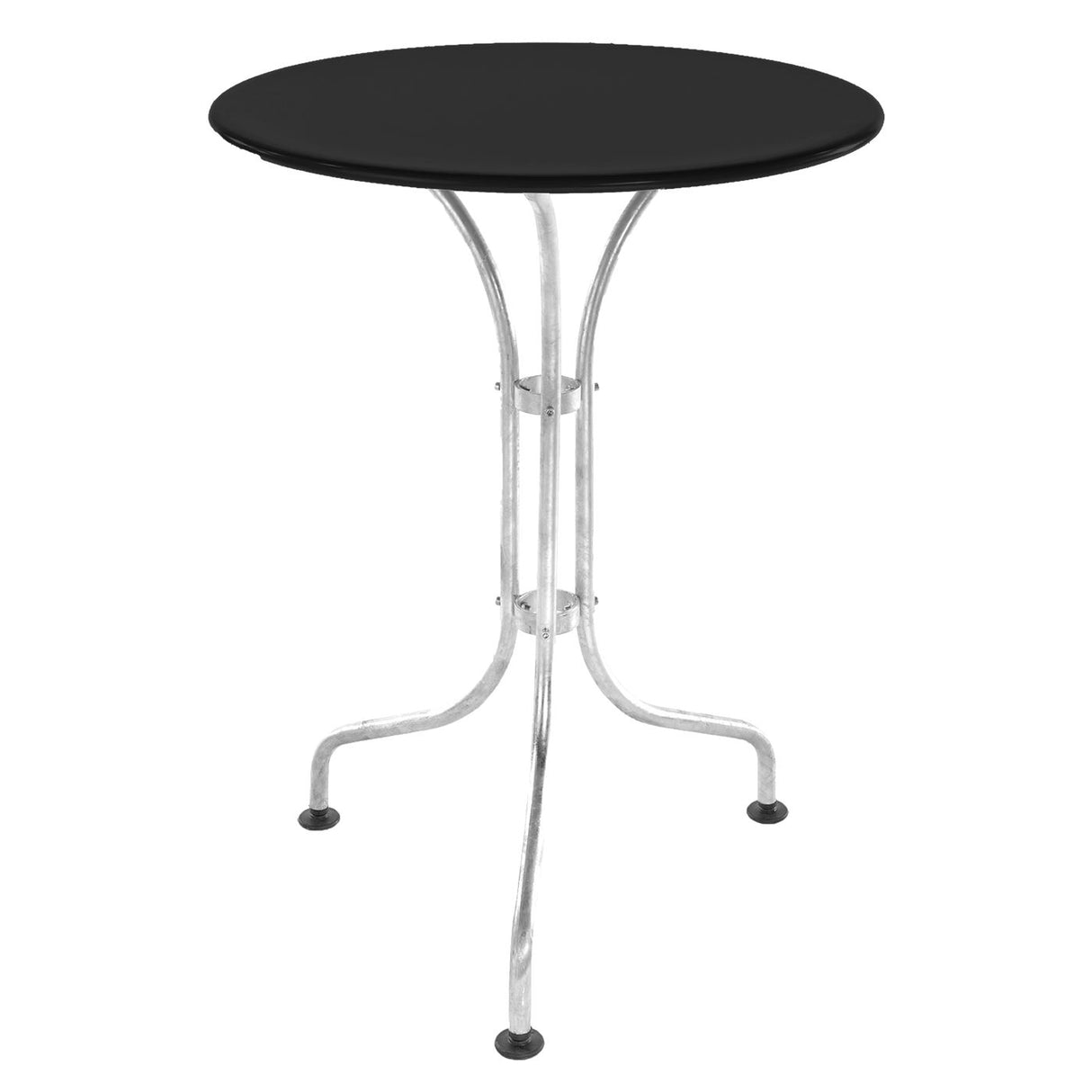 Schaffner St. Moritz Table repas rabattable Ø60cm Galvanisé à chaud 02 Noir 91