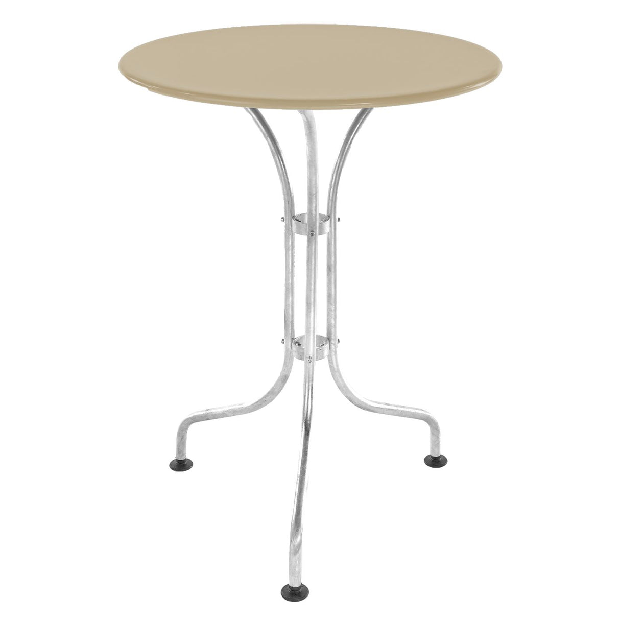 Schaffner St. Moritz Table repas rabattable Ø60cm Galvanisé à chaud 02 Sable Pastel 15