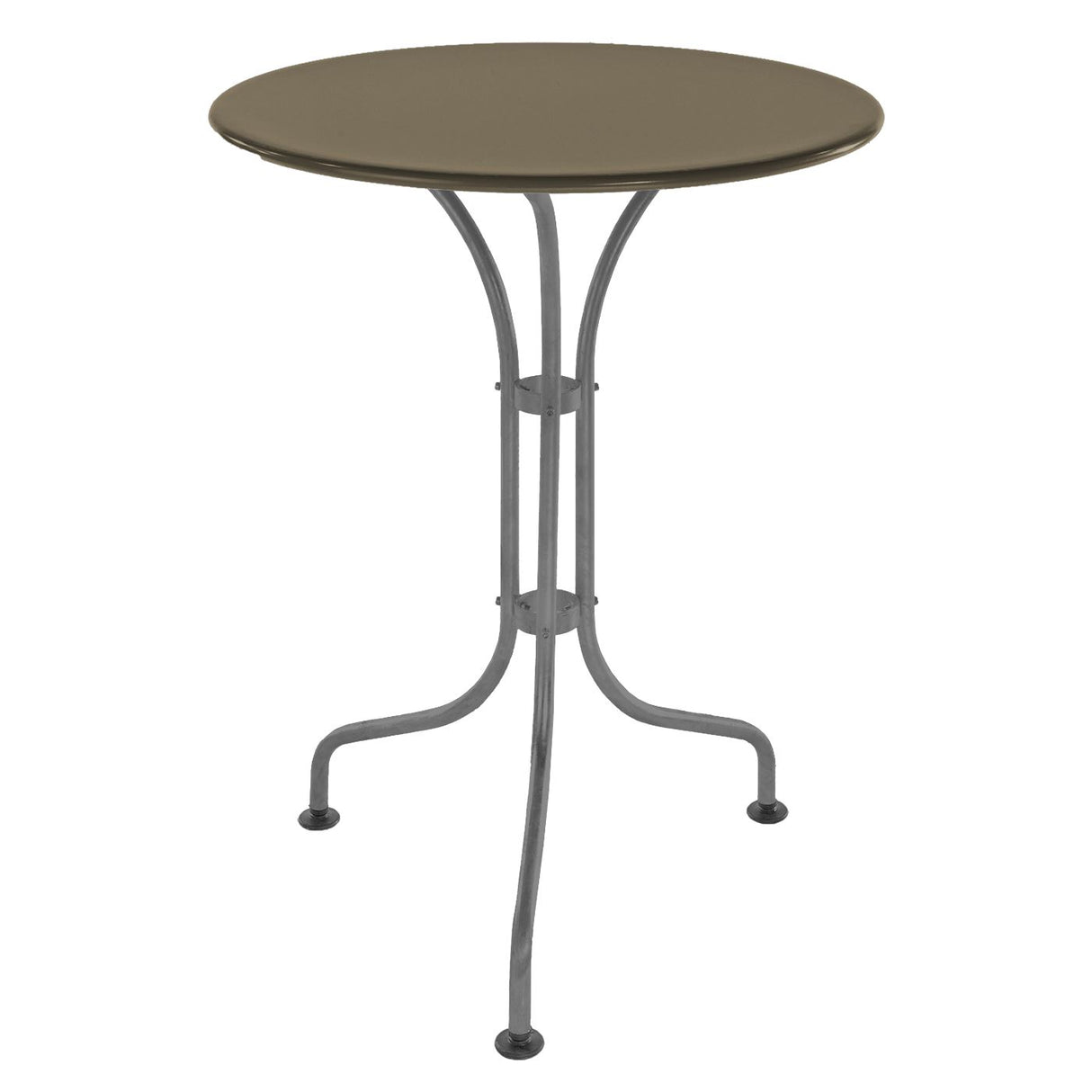 Schaffner St. Moritz Table repas rabattable Ø60cm Graphite 73 Champagne 85