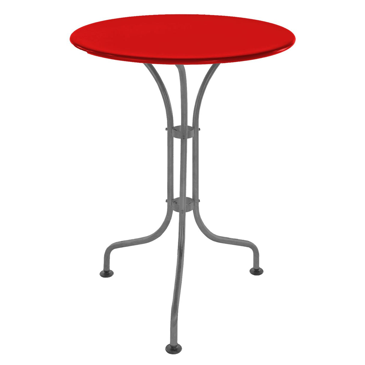 Schaffner St. Moritz Table repas rabattable Ø60cm Graphite 73 Rouge 30