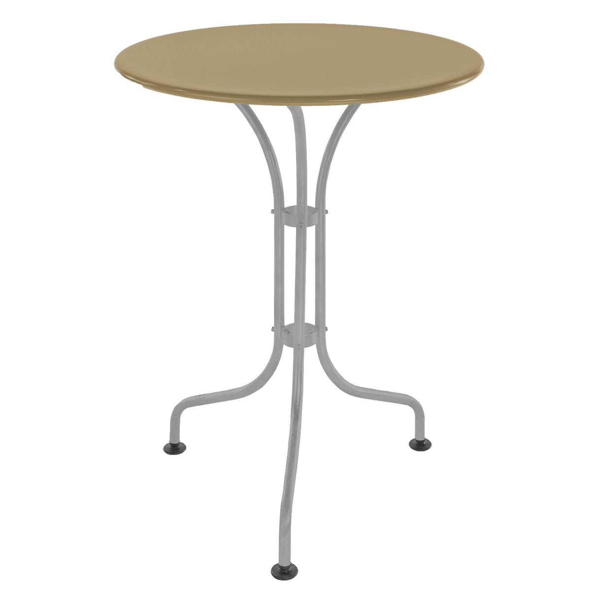 Schaffner St. Moritz Table repas rabattable Ø60cm Gris Argent 78 Marron Pastel 83