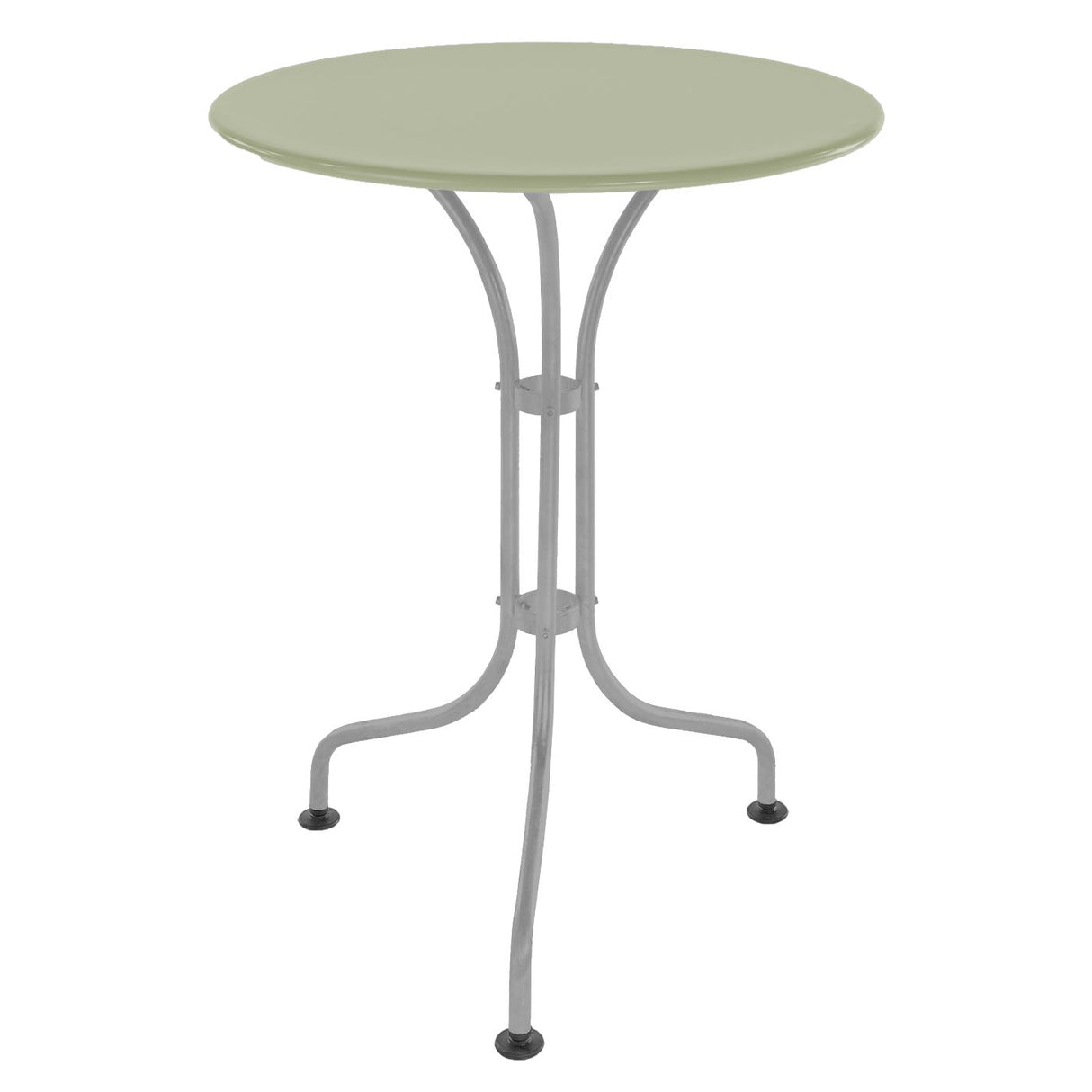 Schaffner St. Moritz Table repas rabattable Ø60cm Gris Argent 78 Vert Pastel 64