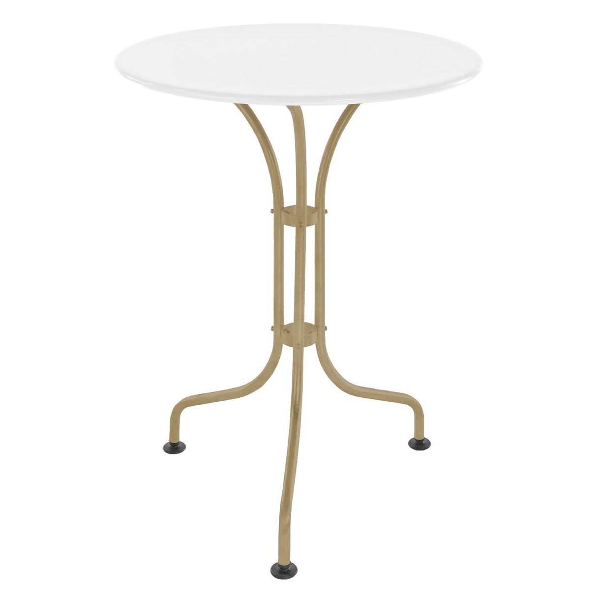 Schaffner St. Moritz Table repas rabattable Ø60cm Marron Pastel 83 Blanc 90