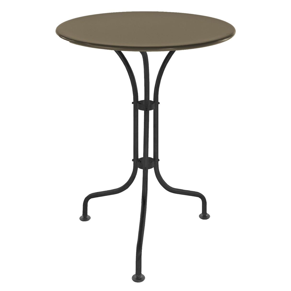 Schaffner St. Moritz Table repas rabattable Ø60cm Noir 91 Champagne 85