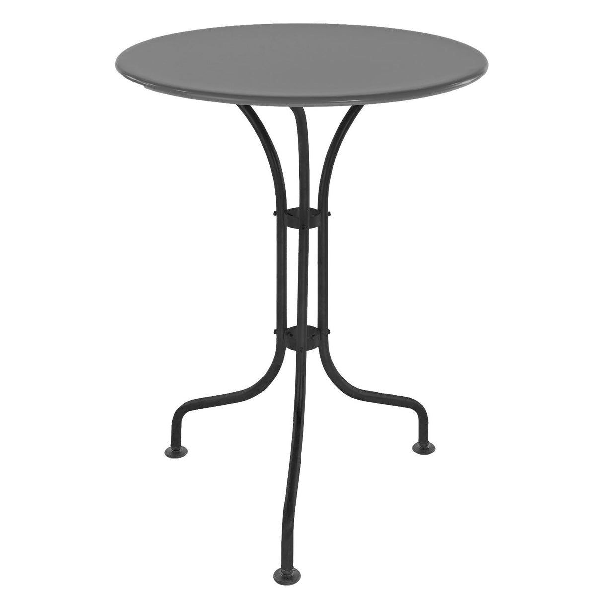 Schaffner St. Moritz Table repas rabattable Ø60cm Noir 91 Gris Argent 78