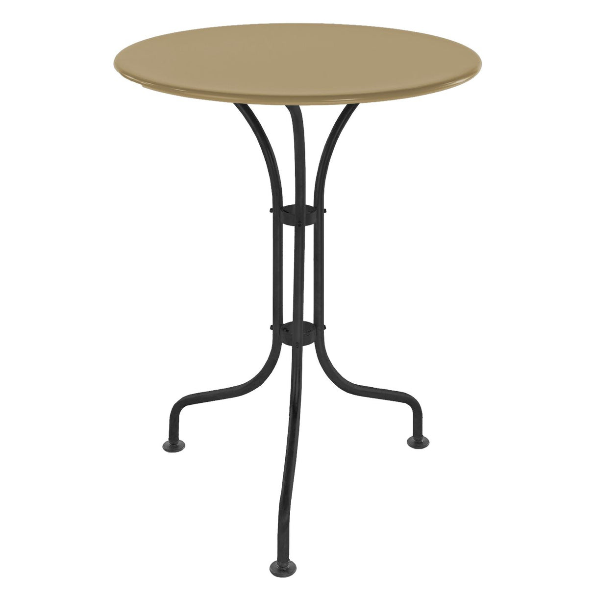 Schaffner St. Moritz Table repas rabattable Ø60cm Noir 91 Marron Pastel 83