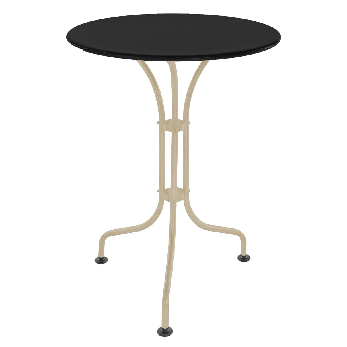 Schaffner St. Moritz Table repas rabattable Ø60cm Sable Pastel 15 Noir 91