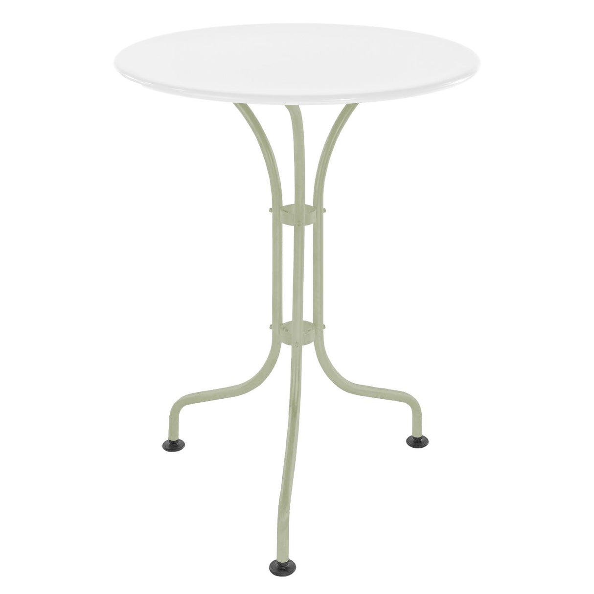 Schaffner St. Moritz Table repas rabattable Ø60cm Vert Pastel 64 Blanc 90