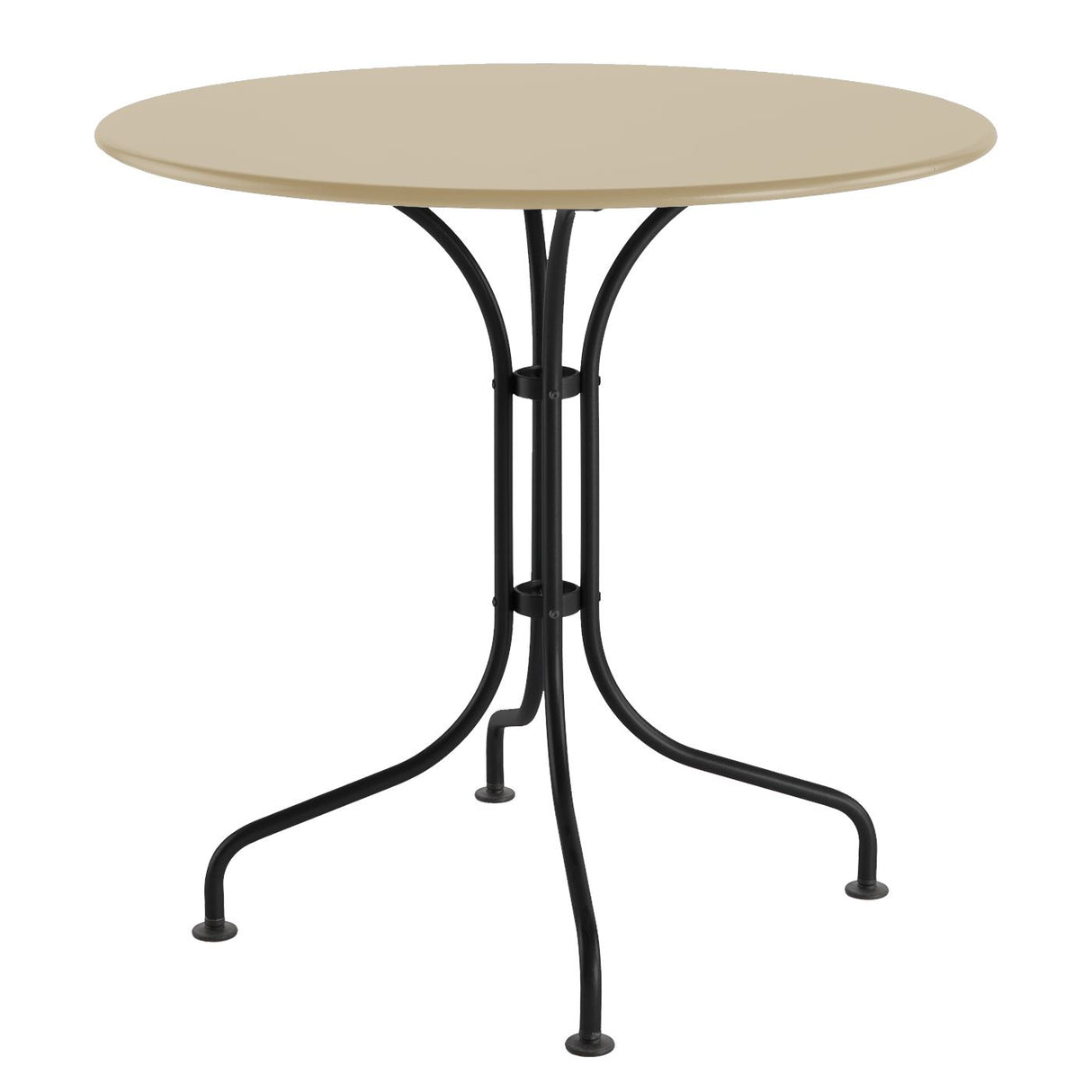 Schaffner St. Moritz Table repas rabattable Ø80cm Noir 91 Sable Pastel 15