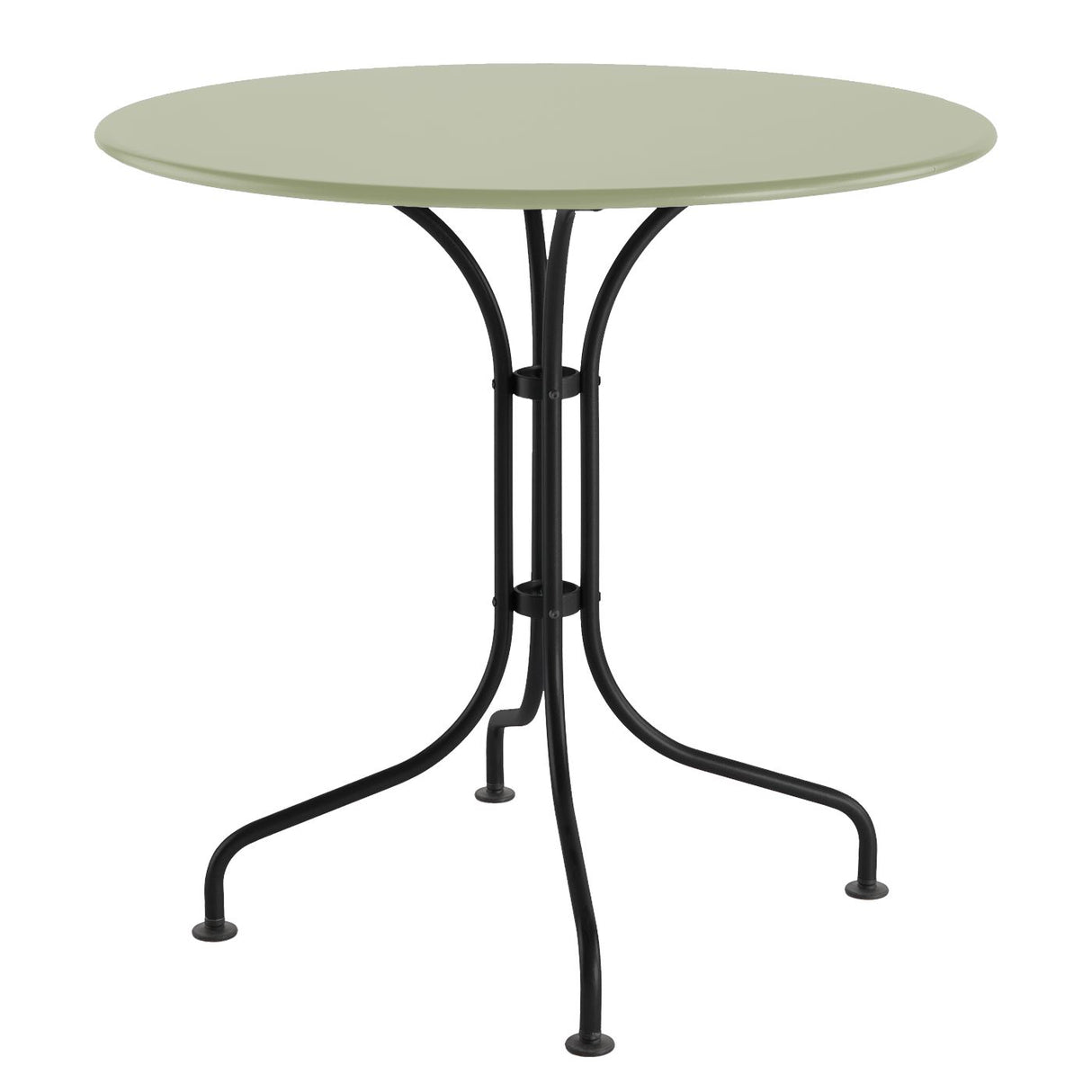 Schaffner St. Moritz Table repas rabattable Ø80cm Noir 91 Vert Pastel 64