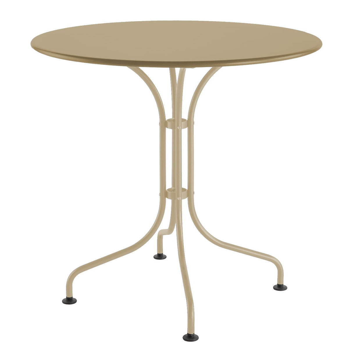Schaffner St. Moritz Table repas rabattable Ø80cm Sable Pastel 15 Marron Pastel 83