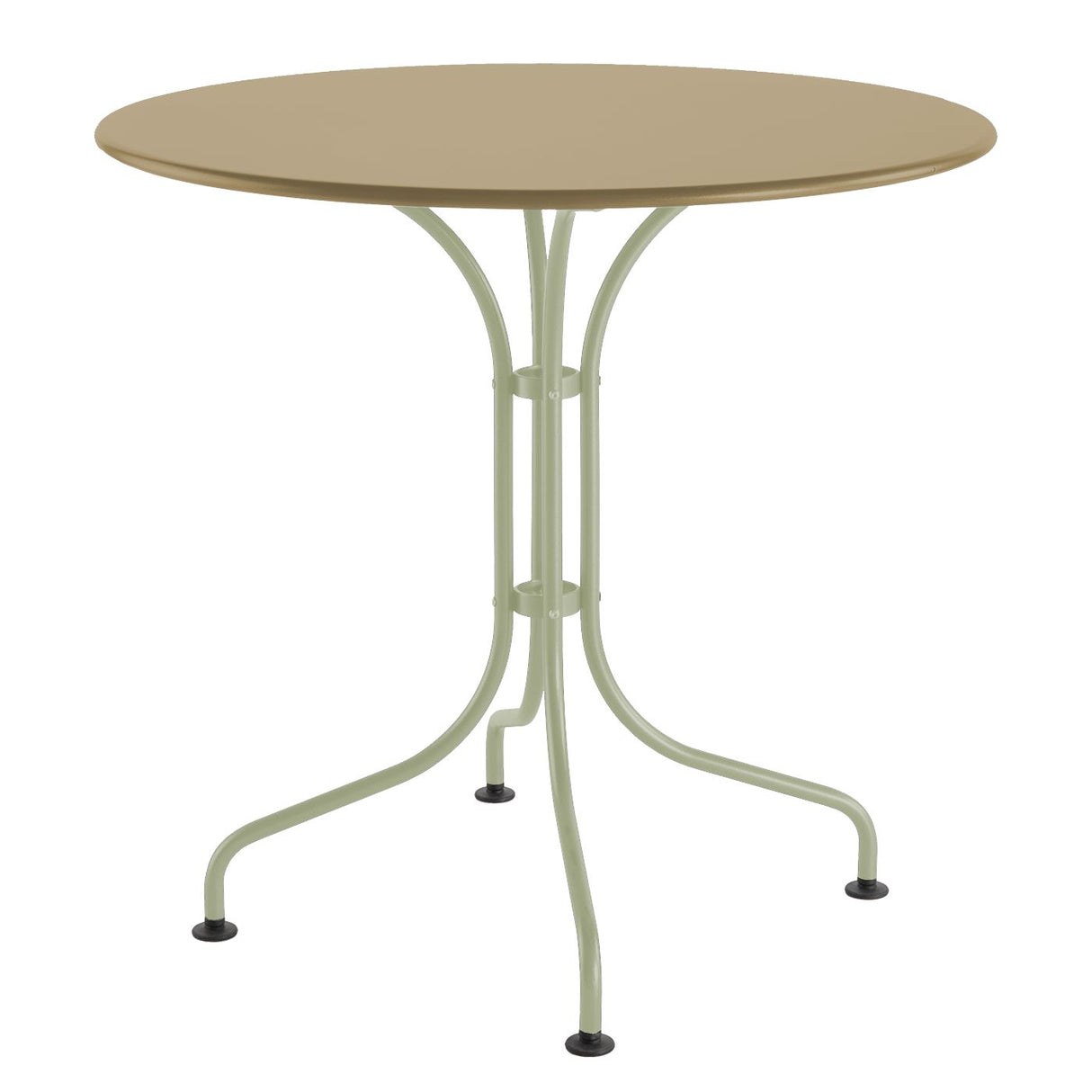 Schaffner St. Moritz Table repas rabattable Ø80cm Vert Pastel 64 Marron Pastel 83