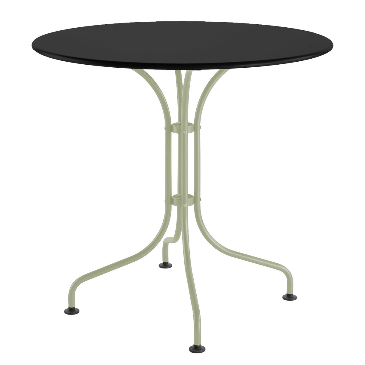 Schaffner St. Moritz Table repas rabattable Ø80cm Vert Pastel 64 Noir 91