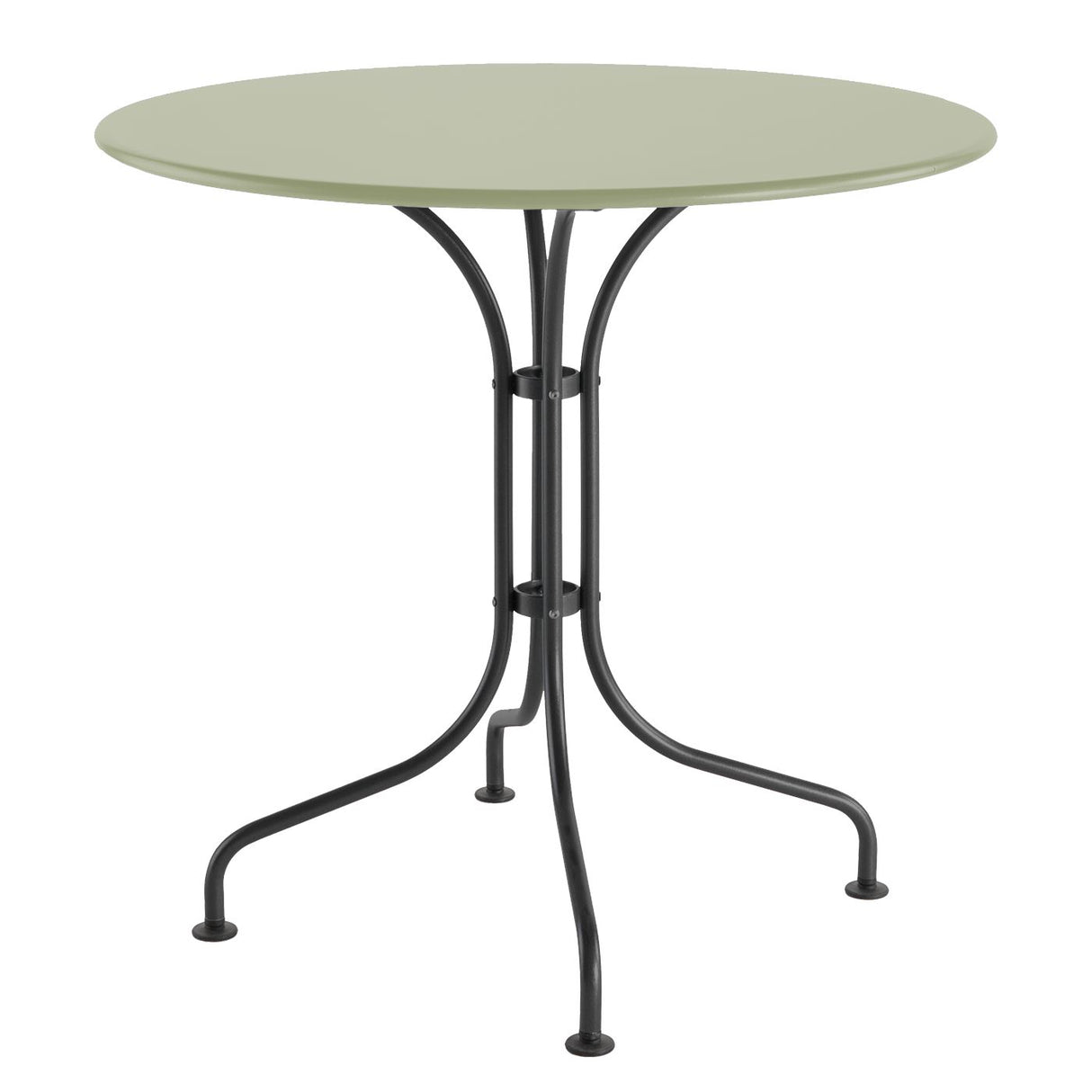 Schaffner St. Moritz Table repas rabattable Ø90cm Anthracite 77 Vert Pastel 64