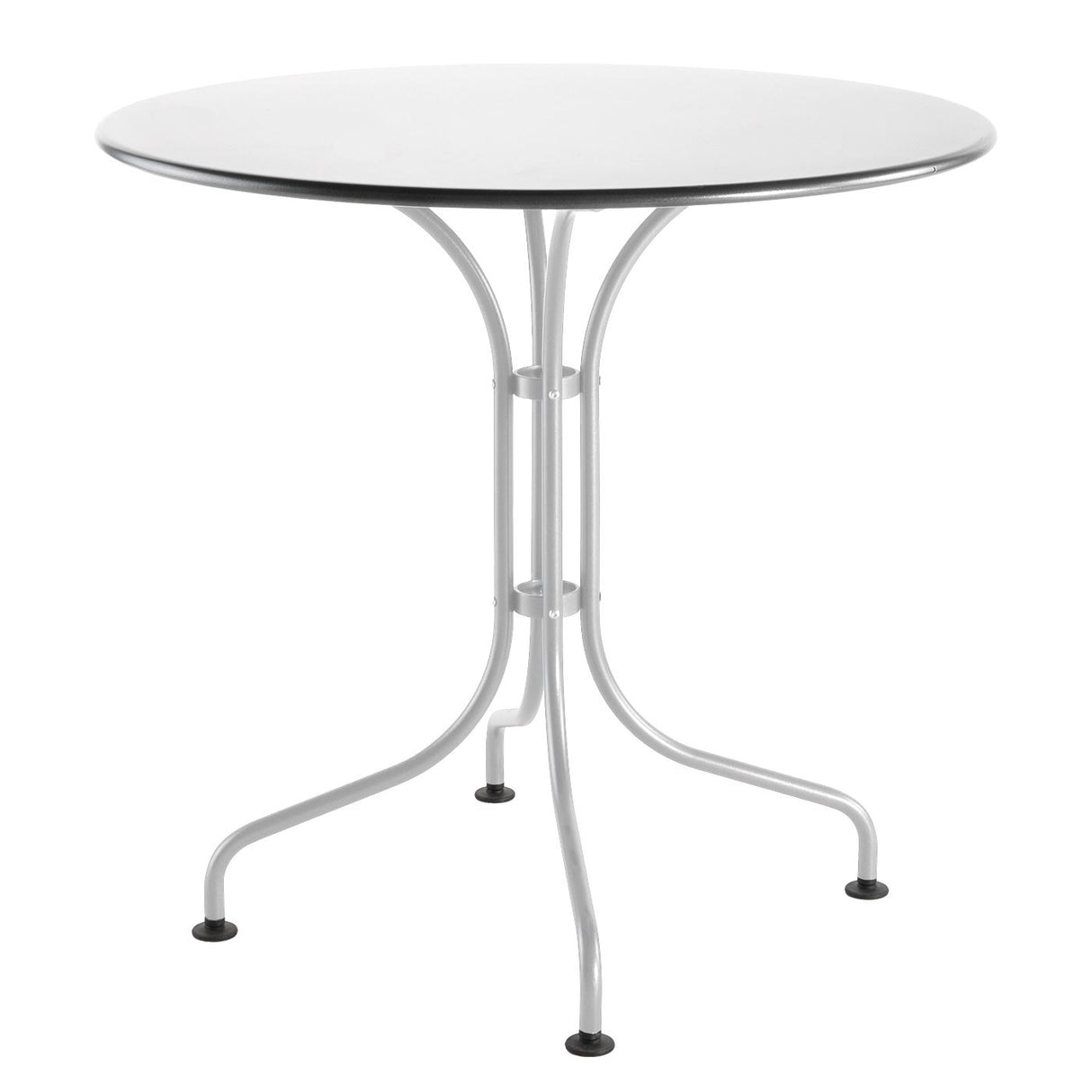 Schaffner St. Moritz Table repas rabattable Ø90cm Blanc 90 Blanc 90