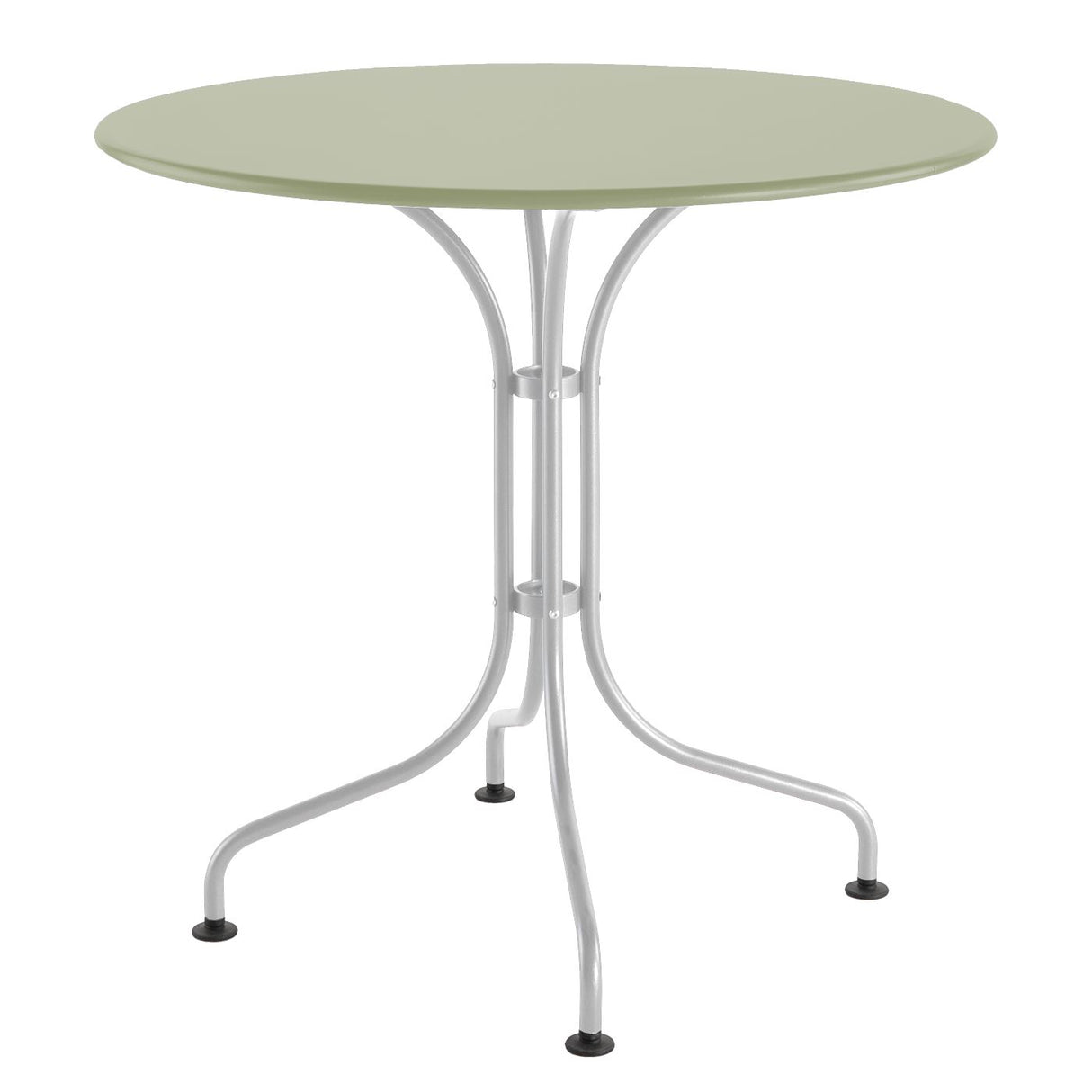 Schaffner St. Moritz Table repas rabattable Ø90cm Blanc 90 Vert Pastel 64
