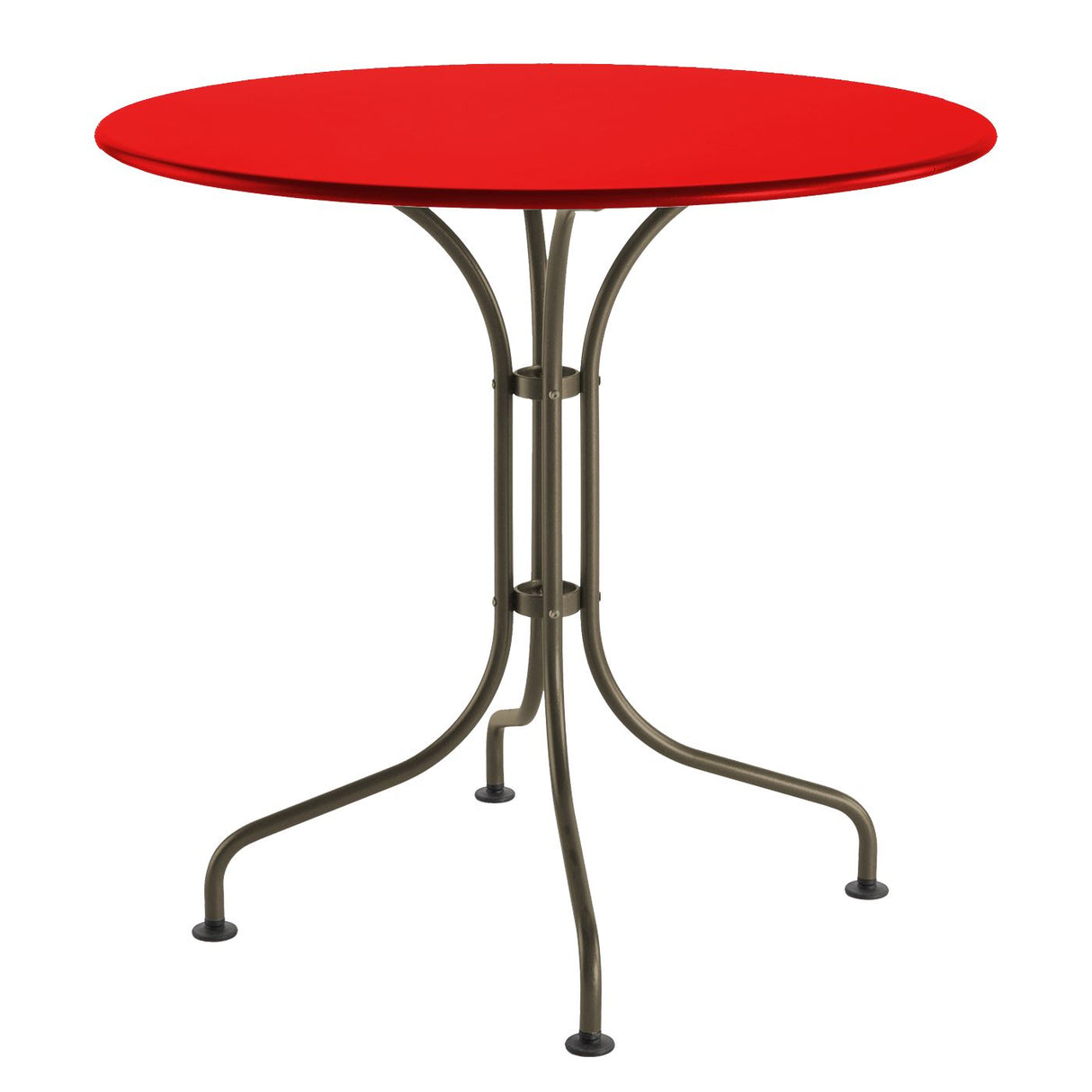 Schaffner St. Moritz Table repas rabattable Ø90cm Champagne 85 Rouge 30