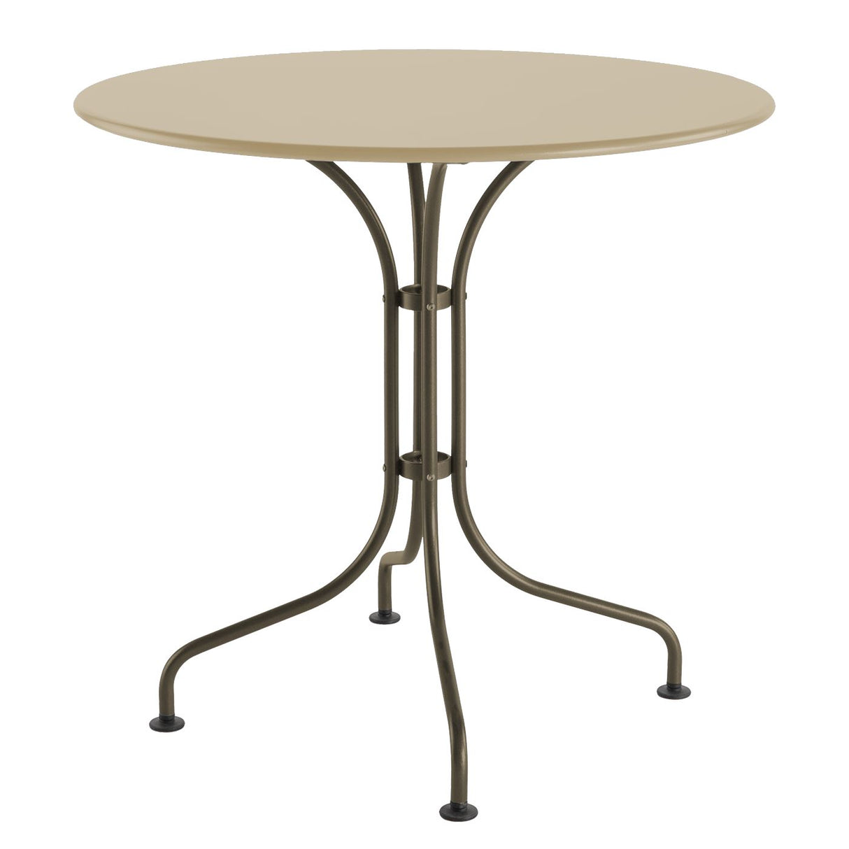 Schaffner St. Moritz Table repas rabattable Ø90cm Champagne 85 Sable Pastel 15