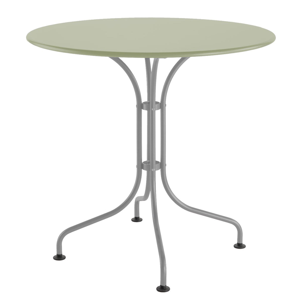 Schaffner St. Moritz Table repas rabattable Ø90cm Gris Argent 78 Vert Pastel 64