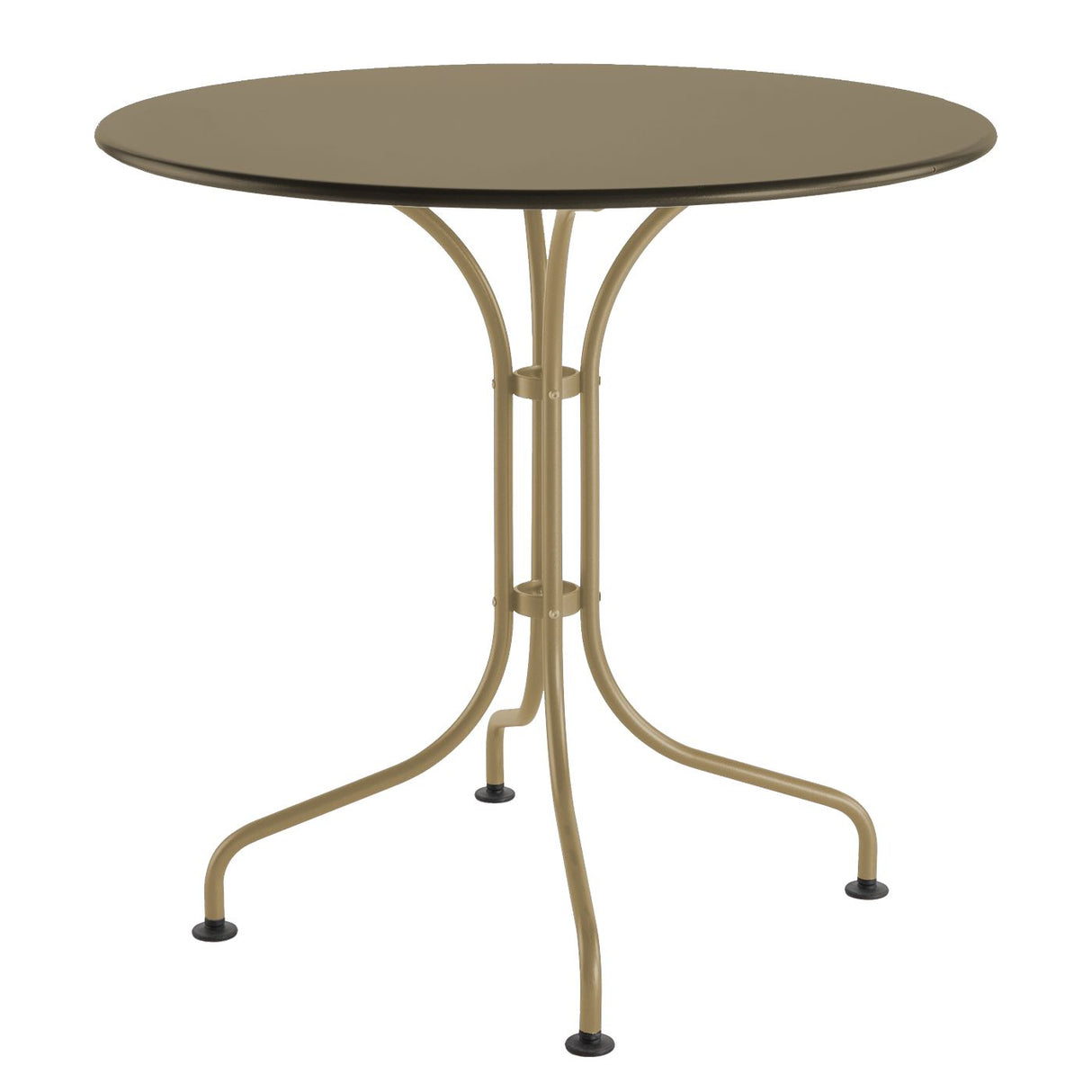 Schaffner St. Moritz Table repas rabattable Ø90cm Marron Pastel 83 Champagne 85
