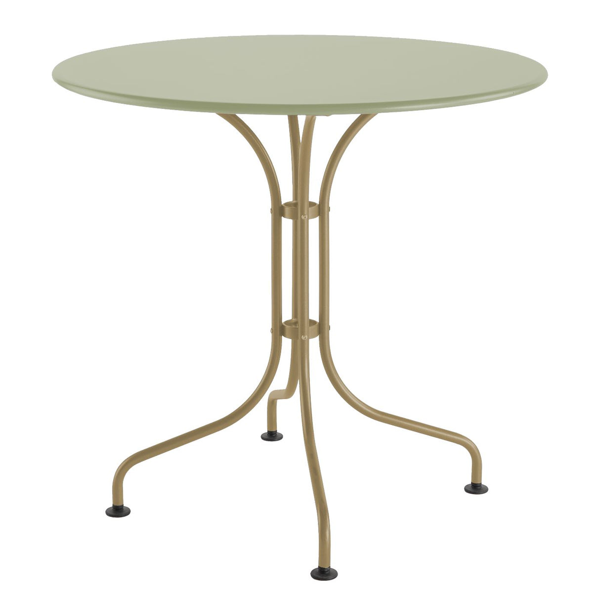Schaffner St. Moritz Table repas rabattable Ø90cm Marron Pastel 83 Vert Pastel 64