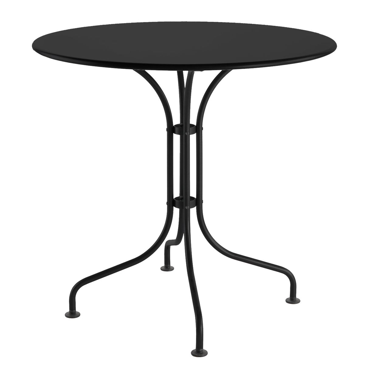 Schaffner St. Moritz Table repas rabattable Ø90cm Noir 91 Noir 91