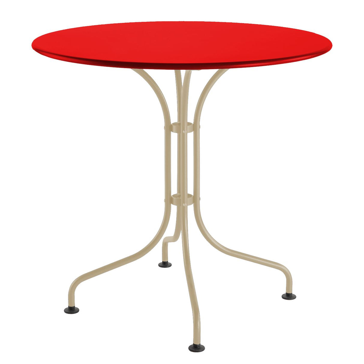Schaffner St. Moritz Table repas rabattable Ø90cm Sable Pastel 15 Rouge 30