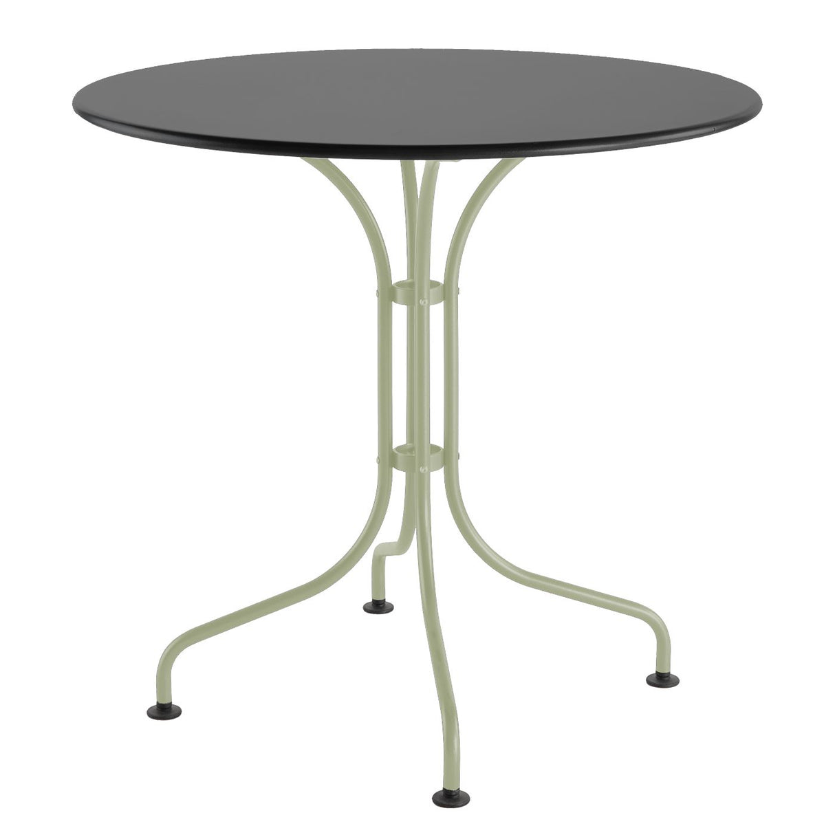 Schaffner St. Moritz Table repas rabattable Ø90cm Vert Pastel 64 Graphite 73