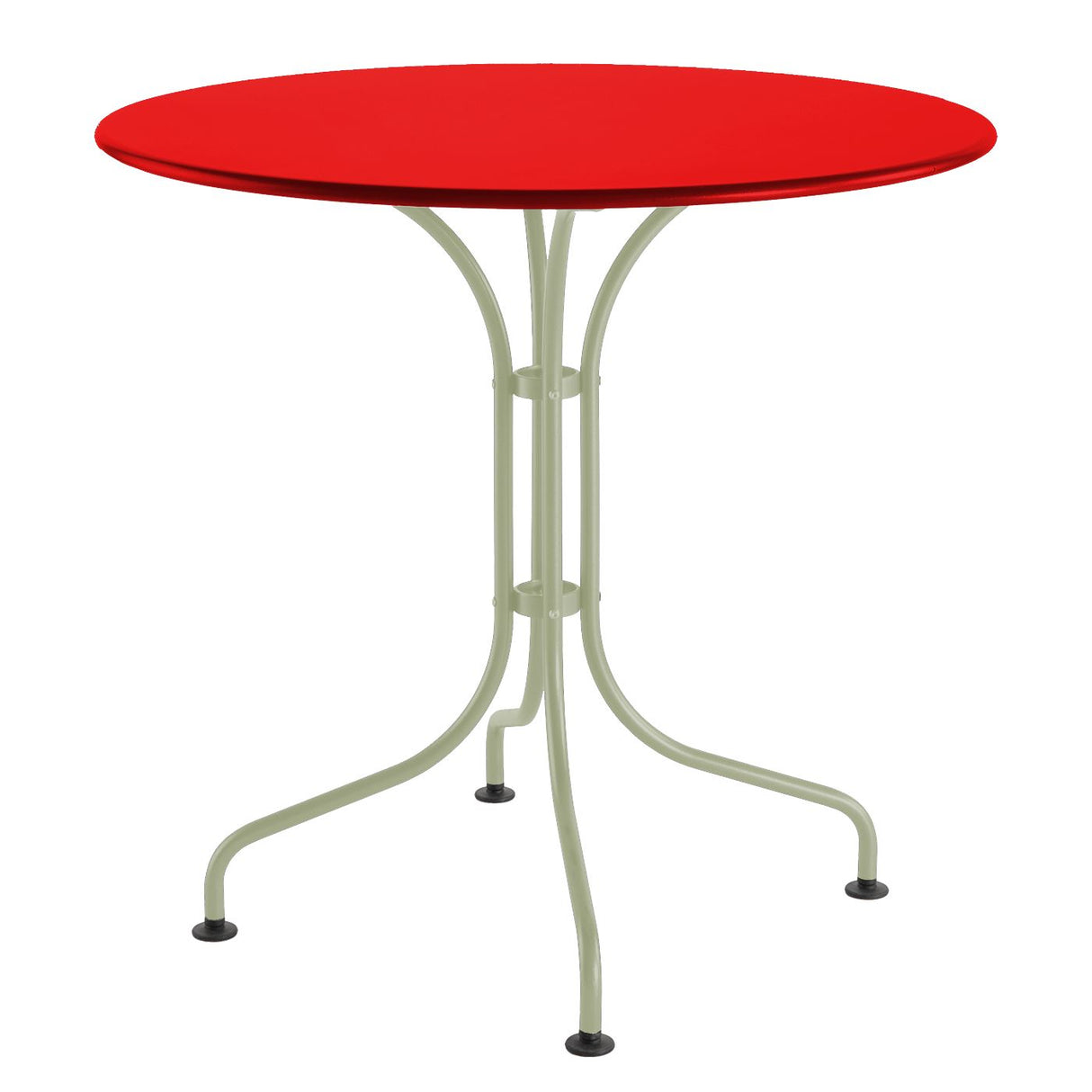 Schaffner St. Moritz Table repas rabattable Ø90cm Vert Pastel 64 Rouge 30